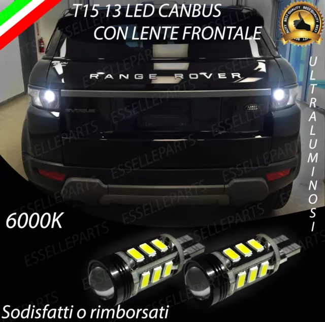 Lampade Retromarcia 13 Led T15 W16W Canbus Per Range Rover Evoque 6000K