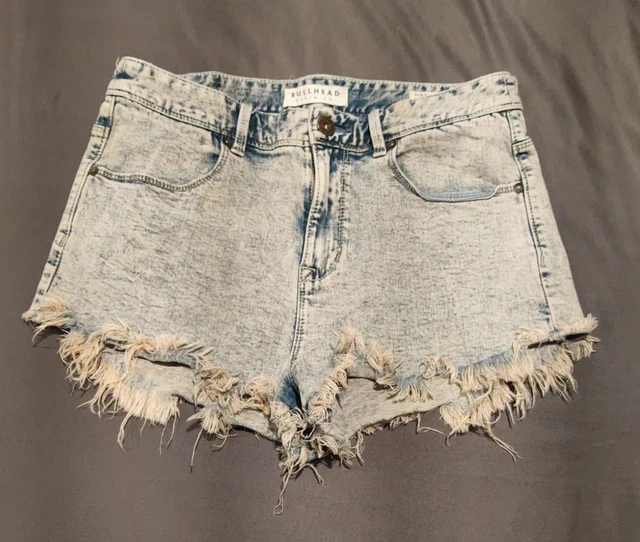 Women's Juniors Bullhead Cutoff Short Shorts - High Rise Short - Size 11