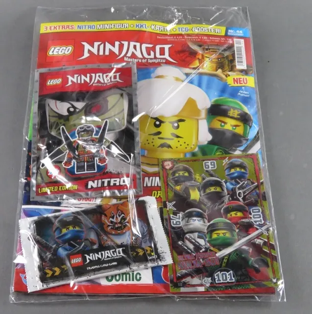 LEGO® Ninjago™ Magazin Heft  Nr.44 mit Minifigur und Sammelkarten Figur Nitro