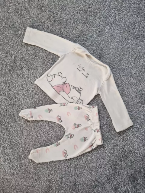 Disney Baby Girls Outfit Winnie The Pooh 0-3 Months Pyjamas Set Snuggle Set D