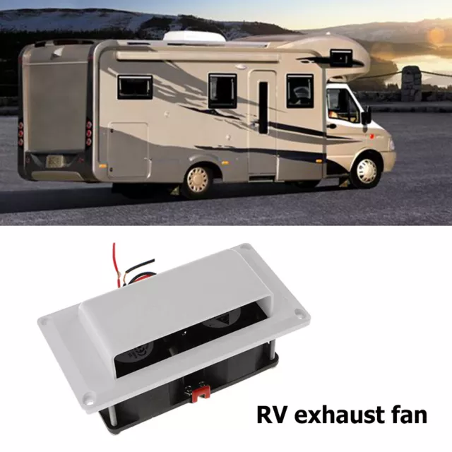 12V Caravan Motorhome Trailer Side Air Vent Fan DC 25W for Camper Trailer Boat 3