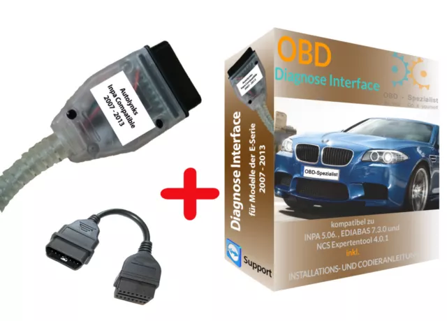 OBD2 Diagnose Kabel Gerät für BMW K+DCAN INPA EDIABAS, NCS+K-Line+ Software