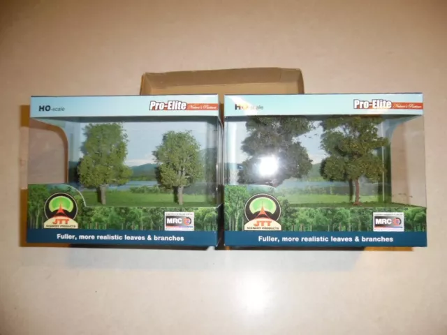 2 JTT Scenery HO Pro-Elite Birch Tree 2 Packs