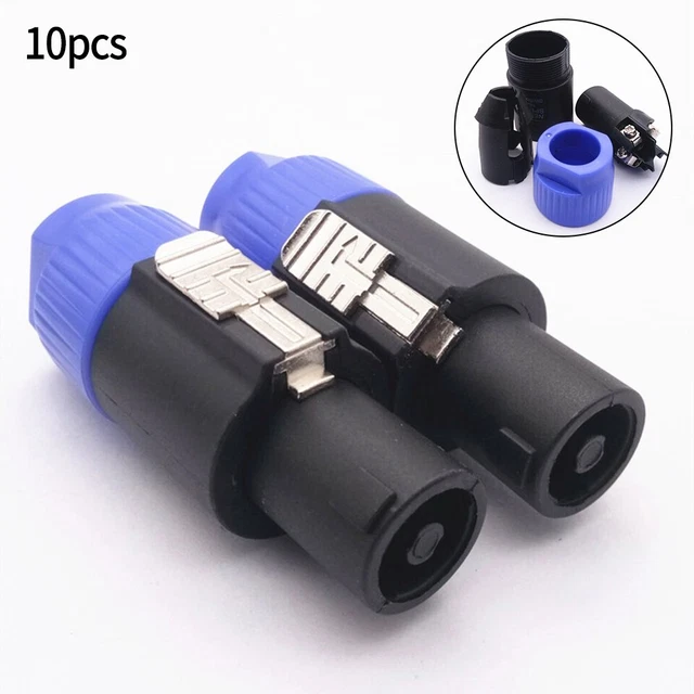 10PC NL4FC Haut Parleur Connecteurs Amplifonnectors 4 Broche Mâle Audio Speakon