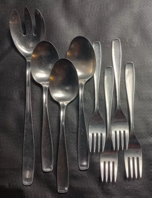 WMF Cromargan Line (Older) Germany flatware lot  8 pc