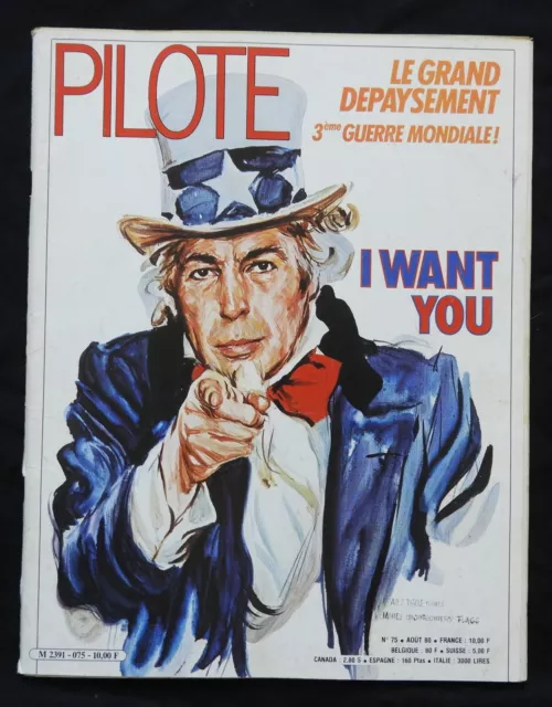 D25/ Revue ( BD - Bande-dessinée ) " PILOTE " / n°75 -  1980 .