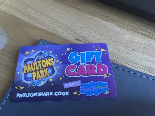 Paultons park Gift card