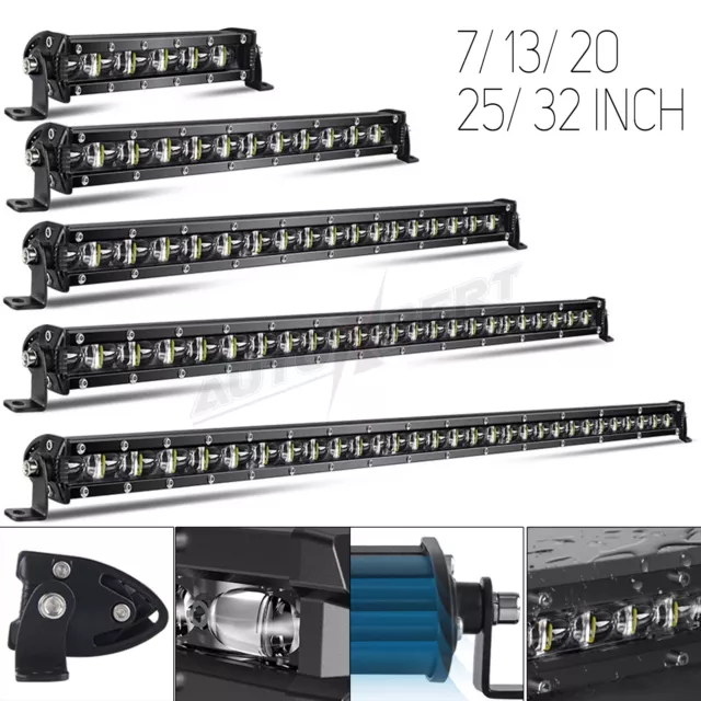 7 14 20 25 32 Zoll 12V/24V LED Light bar Lichtbalken Arbeitsscheinwerfer Offroad