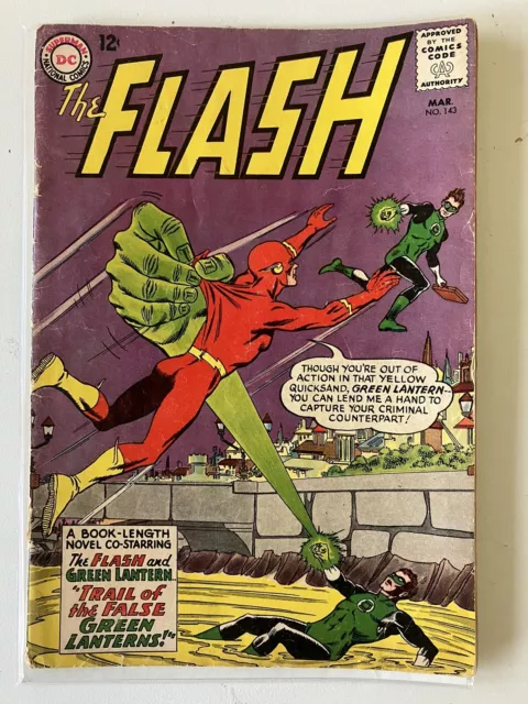 Comic, DC, Flash #143 Vol. 1 (1964) 1st app T.O. Morrow