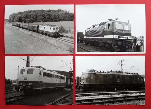 4 x Foto AK Eisenbahn DB E-Lok 140 620, 151 090 BW Gelsenkirchen Bismarck( 21166
