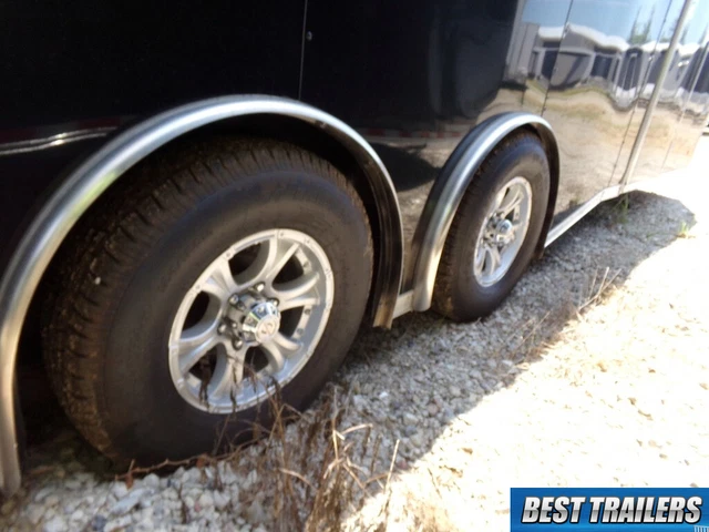 8x24 spread axle carhauler enclosed motorcycle trailer torsion axle 8.5 x 24 3