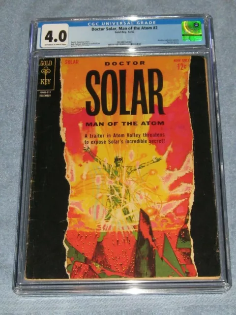 4.0 Doctor Solar, Man of the Atom #2 1962 CGC Slabbed Comic