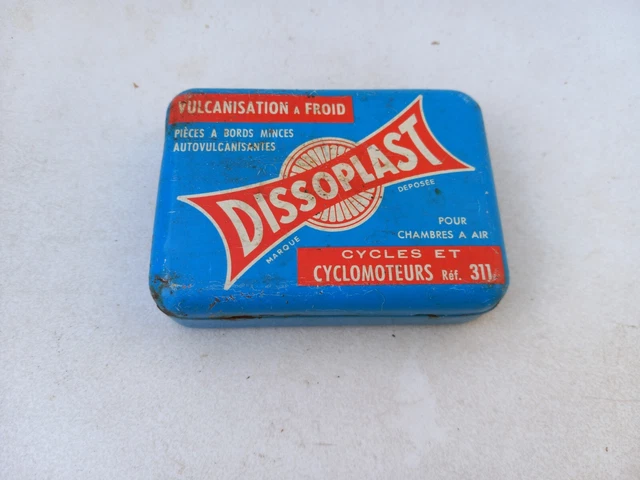 Boite De Réparation Pneus DISSOPLAST 1960s-1970s Cycles et