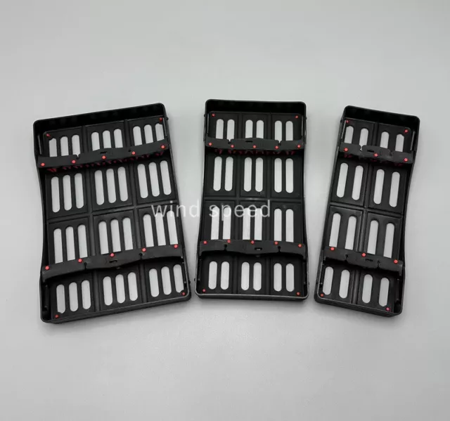 Dental Autoclave Sterilization Cassette Rack Box Tray For 5/7/10 Instruments 3