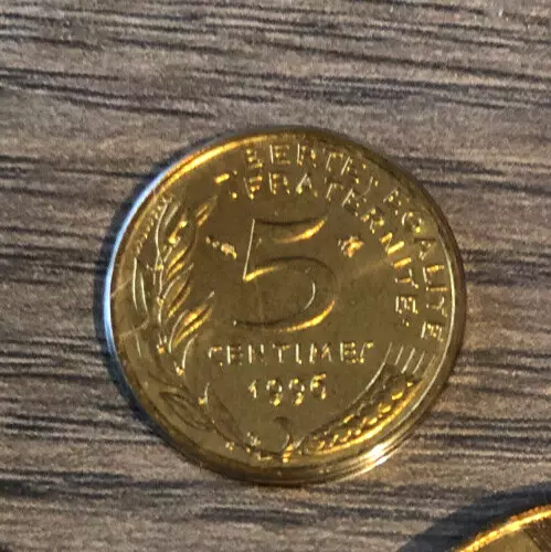 5 Centimes 1996 Bu Fdc Sous Scellé