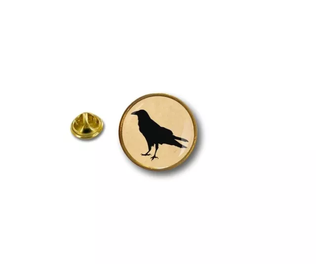 Anstecknadel Pin Abzeichen Metall Brosche Clip Papillon Flagge Krähe Rabe Vogel