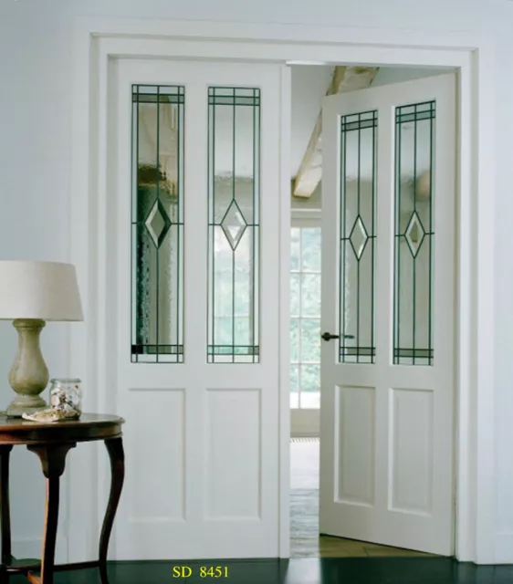 Beautiful Interior Stained glass Doors. FOR  .Pocket , Barn or Hinged Style