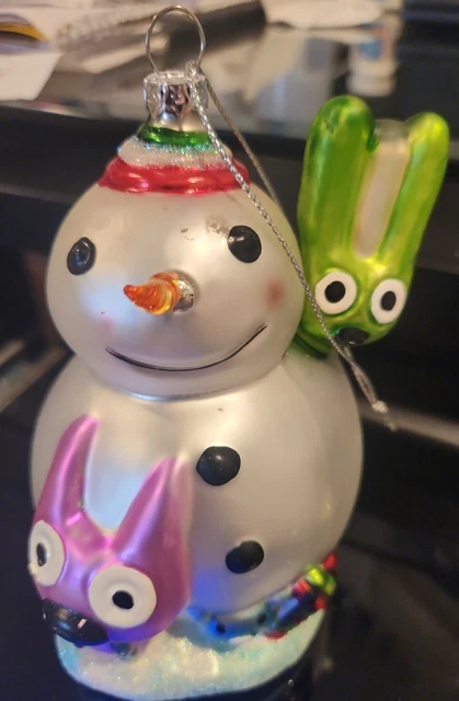 HALLMARK Keepsake HOOPS AND YOYO Snowman SNOW BUDDIES CHRISTMAS ORNAMENT RARE