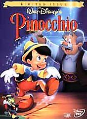 Pinocchio   (DVD, 1999)  Disney  Children's  Limited Issue   w/Original Insert