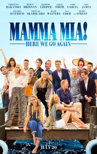 Mamma Mia Here We Go Again Poster A4 A3 A2 A1 Cinema Film Movie Large Format #2