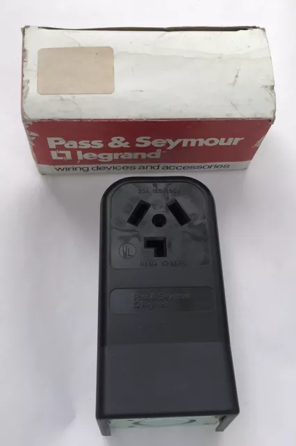 NEW - Pass & Seymour Legrand 388 Dryer Receptacle 30A 125/250V Surface Mount
