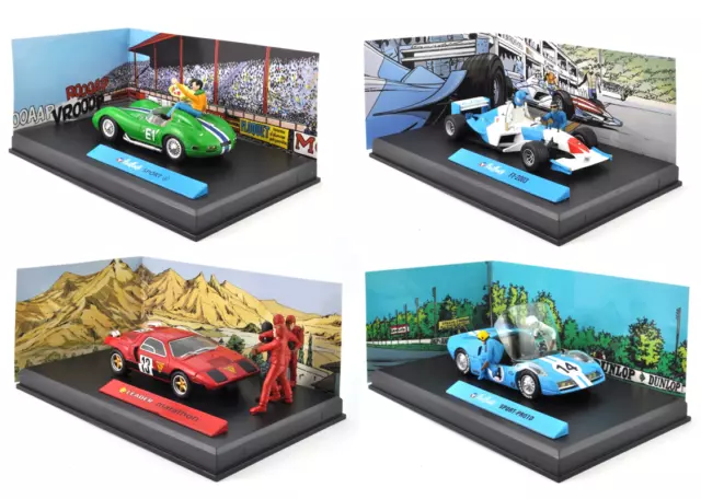 Lot de 4 voitures collection Michel Vaillant 1/43 Altaya - Vaillante Le Mans