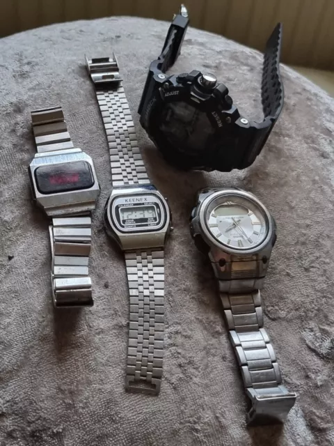 Joblot Mens Vintage Digital Watches Trafalgar,  Casio Etc