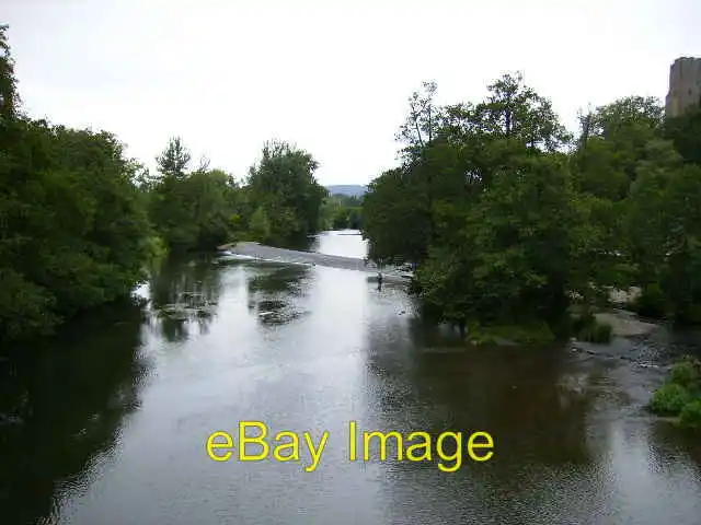 Photo 6x4 Weir at Ludlow upstream from Dinham Bridge This is the River Te c2006