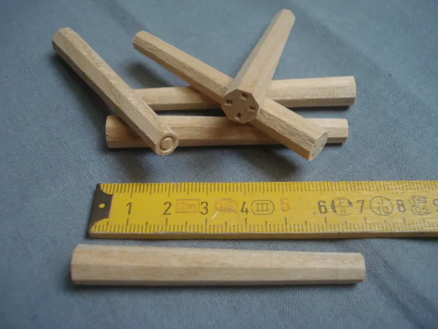 chevilles en bois de merisier 8 mm octogonales (lot de 20) calibrées
