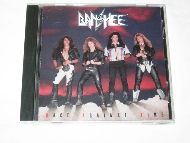 BANSHEE ‎– Race Against Time : 1989 LP EX (LOOKS UNPLAYED) PROMO W