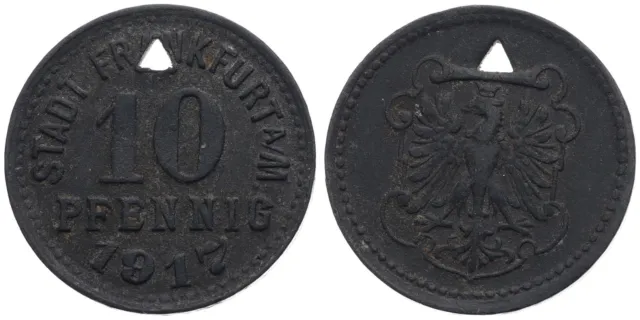 Deutschland - Stadt Frankfurt am Main 10 Pfennig 1917 - Notgeld - V