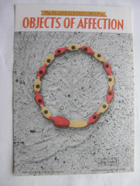 1983 OBJECTS OF AFFECTION Elaine Loudon Group Penny Cliff Tricycle Theatre Flyer