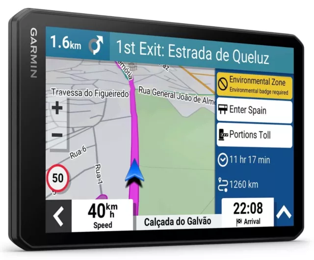 Garmin DriveCam 76 7" GPS SatNav + Built in Dash Cam│Full EU Map + Live Traffic