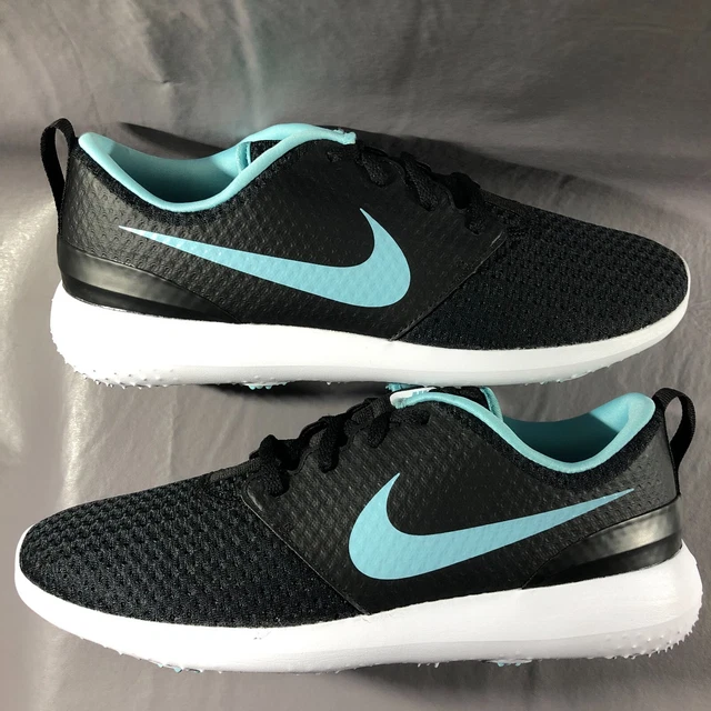 New Nike Roshe G Golf Shoes Black Bleached Aqua Ice CD6065-008 Mens Sz 9