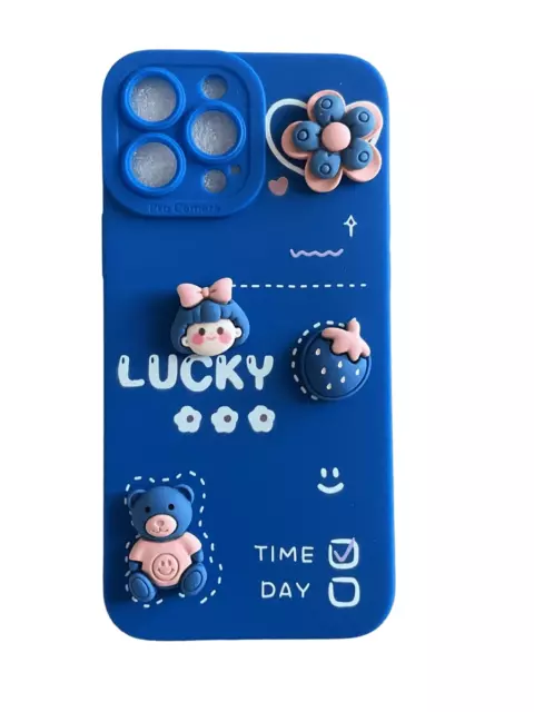 kawaii handmade unique decoden pink, blue, yellow sprinkles phone case  iphone 11