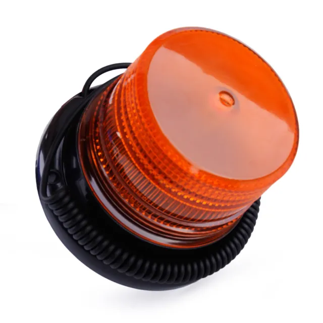 AMBER LED Flash Light Warning Circular Strobe Emergency Alarm Lamp Truck Bus lp