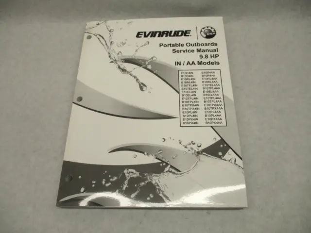5008851 BRP Evinrude Portable Outboard Service Manual 9.8 HP 2012 IN/AA