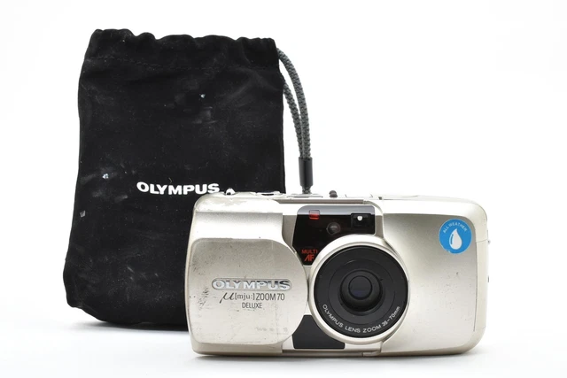 OLYMPUS Μ MJU ZOOM 70 DELUXE Film Camera Tested w/ New Battery