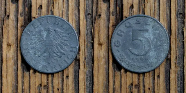 Austria 5 Groschen 1968 Coin