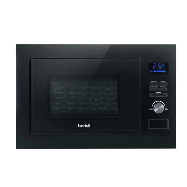 Baridi 25L Integrated Microwave Oven/ Grill, 900W, Touch Controls, Black - DH198