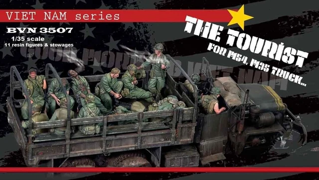 1/35 Resin Figure Kit 11pcs US Soldiers Vietnam War (no car) US Army Unpainted