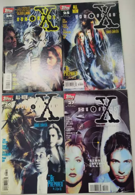 The X Files #24-27 Topps 1996/97 Comic Books