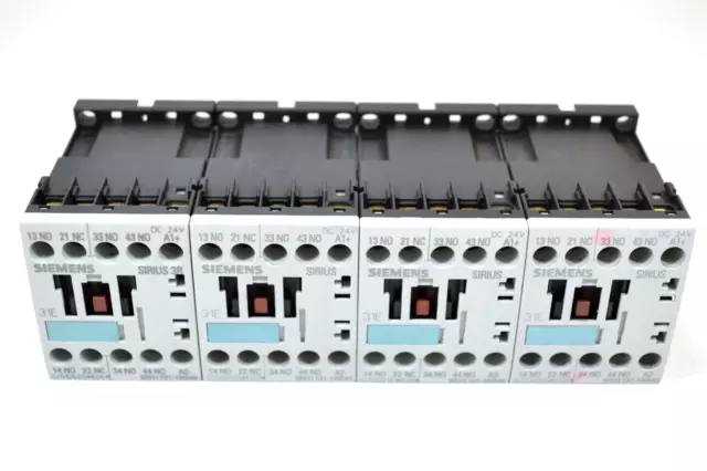 Siemens 3RH1131-1BB40 X 4 Piece Auxiliary Contactor Relay