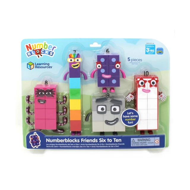 Click Number Blocks LEARNING RESOURCES NUMBERBLOCKS Friends Six to Ten Play Figures £24.89 ...