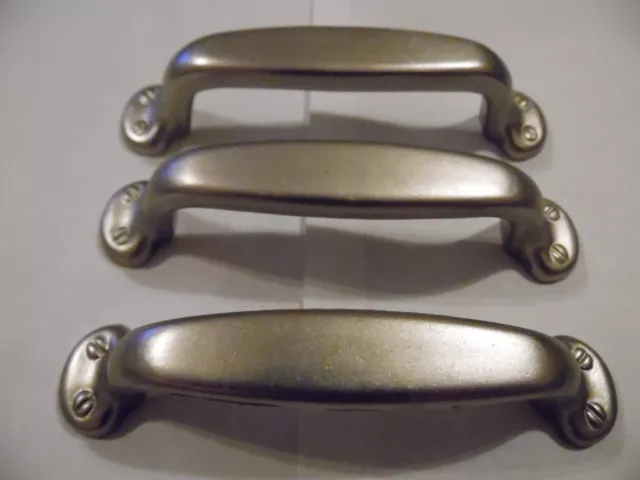 New, Metal,Dull Nickel,Cabinet,Dresser,Desk Drawer/Door Pull,Horizonal or Vert.