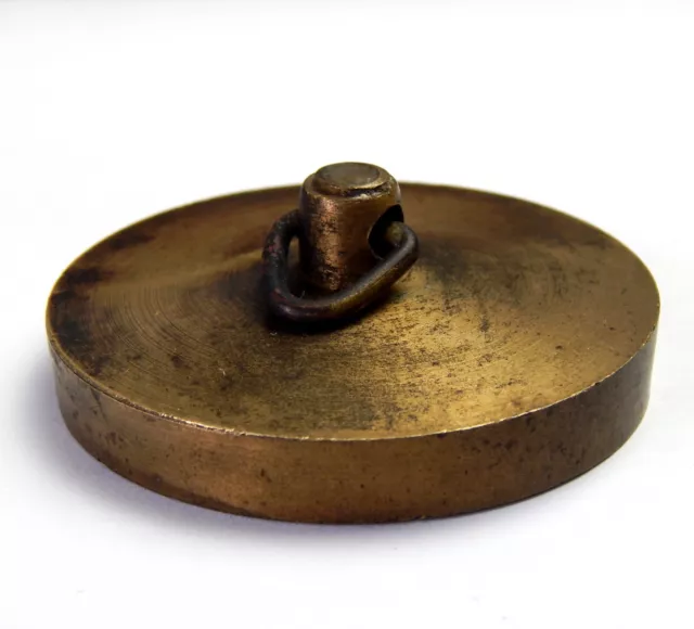 Genuine Vintage Solid Brass 2" Plug for Sink Basin Bath Drain #B