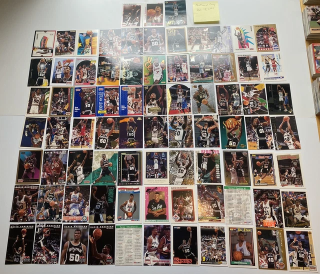 David Robinson Lot 80 Cards No Duplicates Spurs HOF The ADMIRAL INSERTS USA