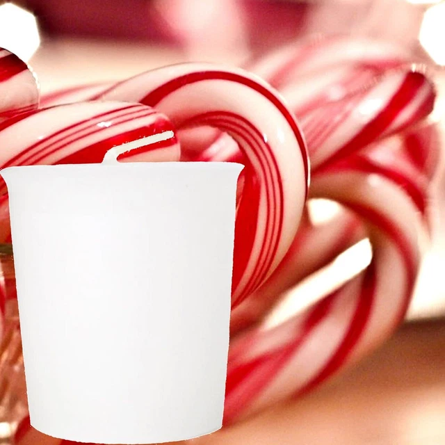 Candy Cane Scented Votive Candle Refills OR Votive Candle Holder