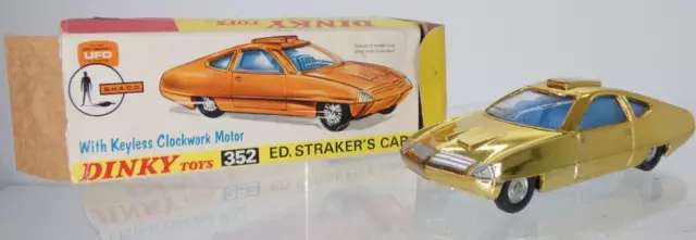 Dinky Ed Strakers Car Golden 352 Original Boxed Collectible Toy Vintage Rare