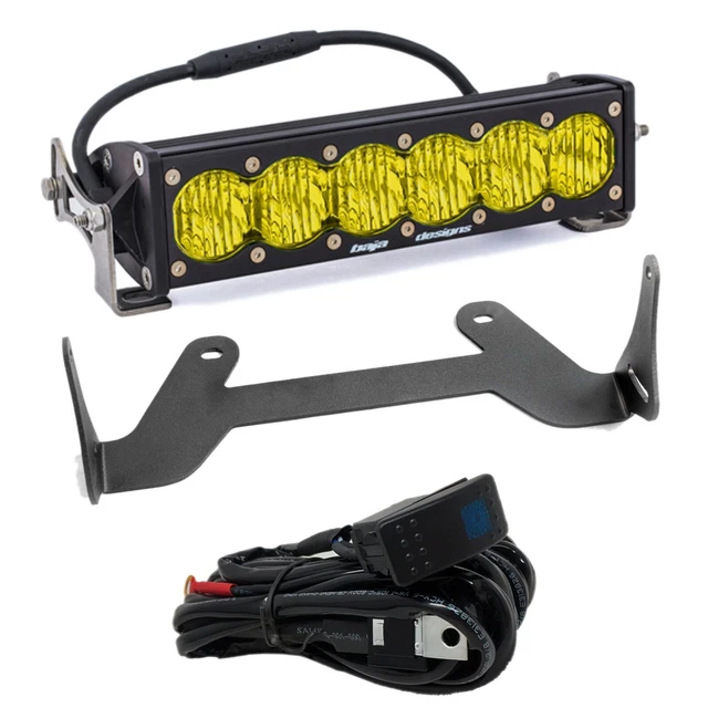 Baja Designs Shock Mount OnX6 Amber Wide Cornering Light Bar 17-24 Maverick X3